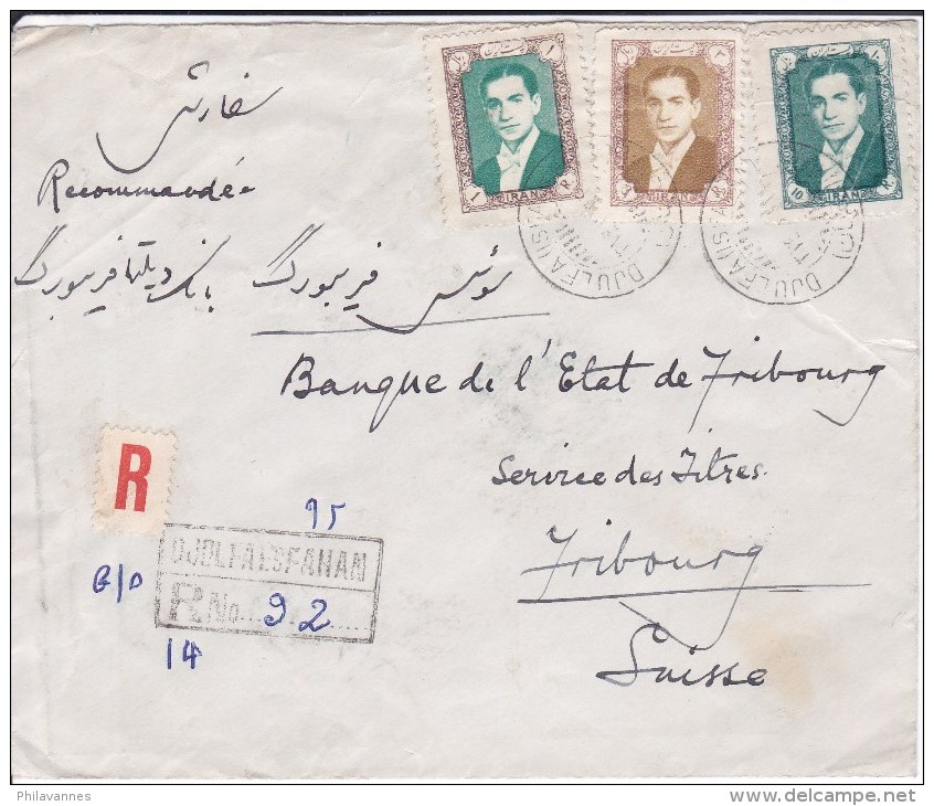 IRAN,DJULFAESFAHAM, ISPAHAN, Lettre RECOMMANDEE , 1958 ( 15061/13) - Iran