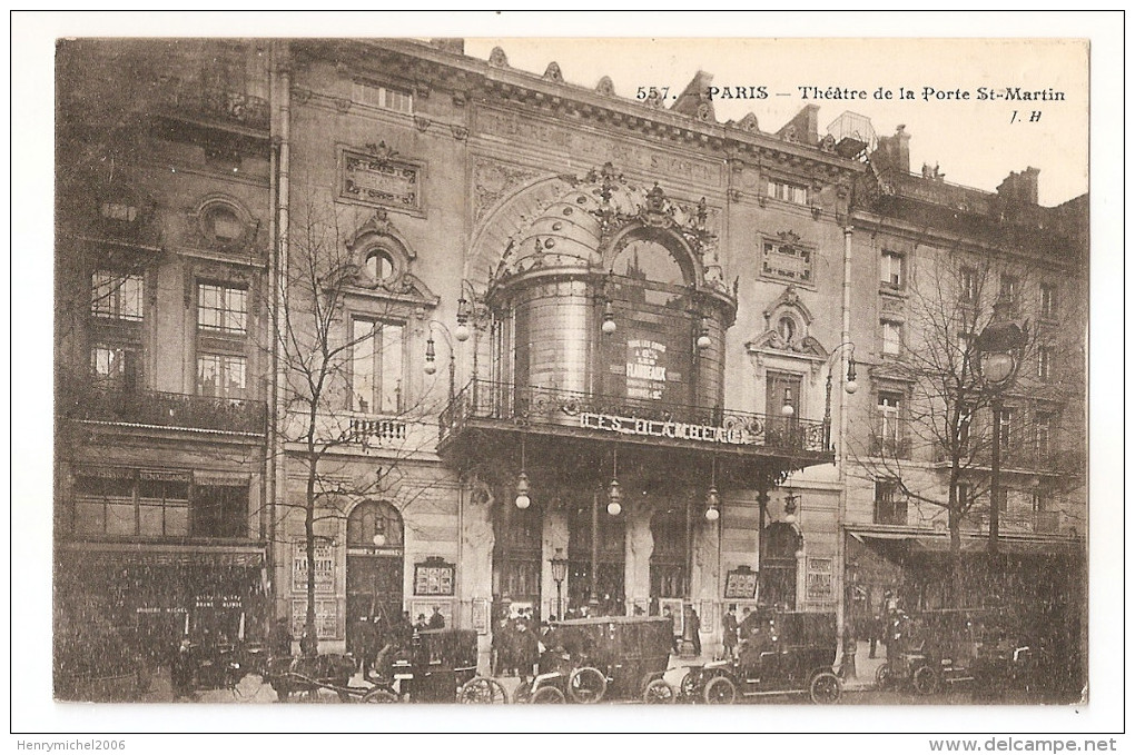 Paris 10 - Théatre De La Porte St Martin 1915 - Arrondissement: 10