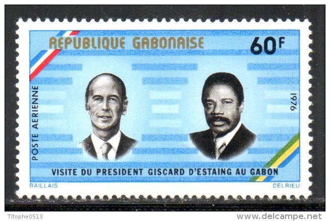 GABON. PA 187 De 1976. Giscard D'Estaing. - Gabon (1960-...)