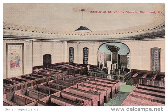 Interior Of St John's Church Richmond Virginia - Richmond