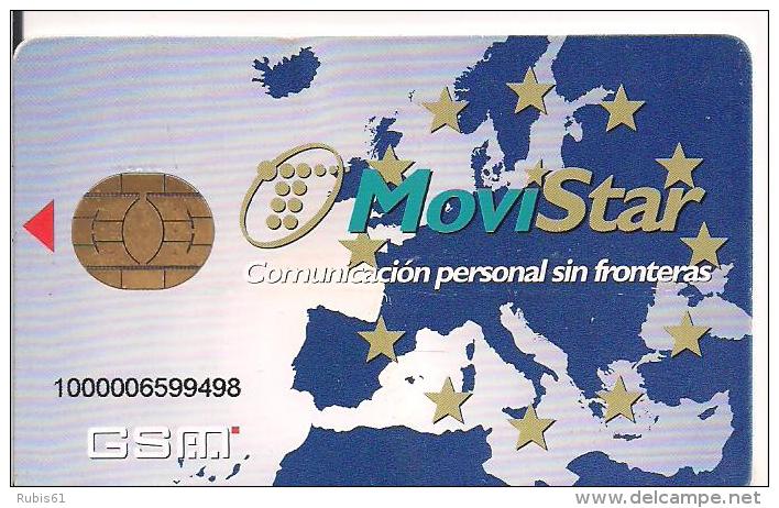 TARJETA GSM MOVISTAR(tiene Doblez) - Sin Clasificación