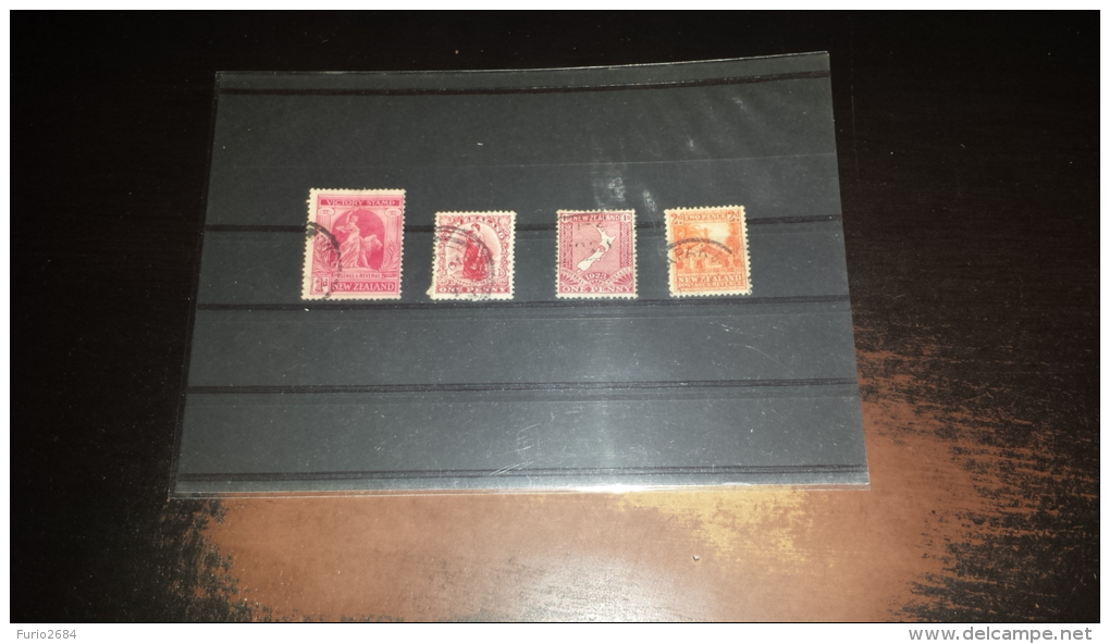 FR-158 FRANCOBOLLI NE ZEALAND 4 VALORI USATI - Used Stamps