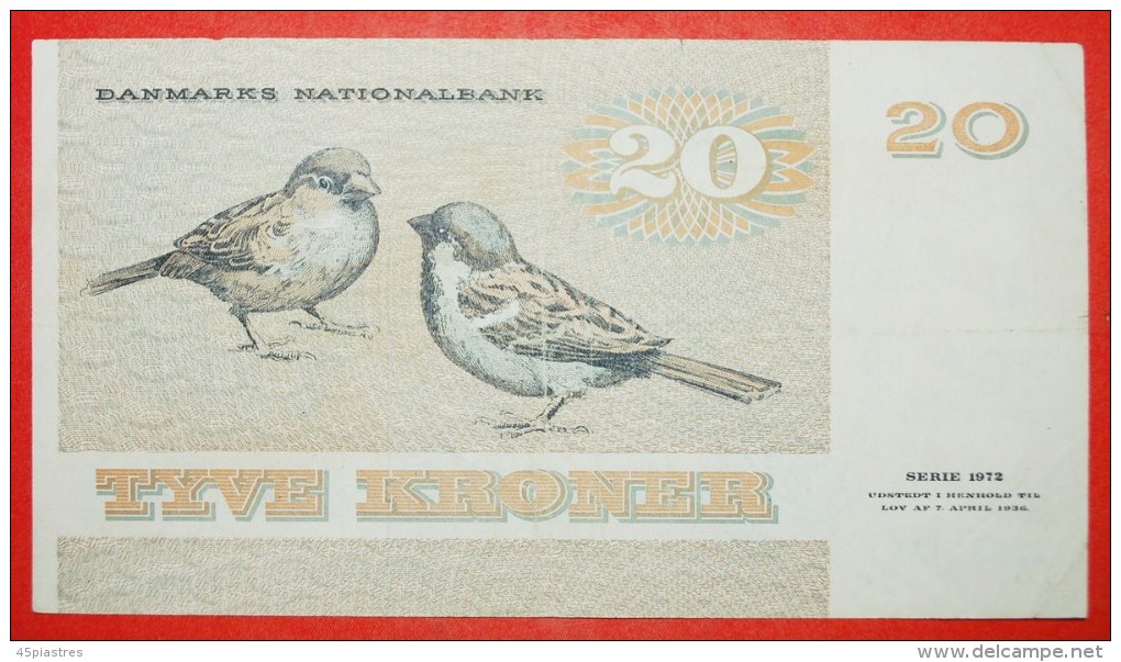 * SPARROWS (1972-1988): DENMARK ★ 20 CROWNS 1981! TO BE PUBLISHED! LOW START&#9733;NO RESERVE! Jens Juel (1745-1802) - Denemarken