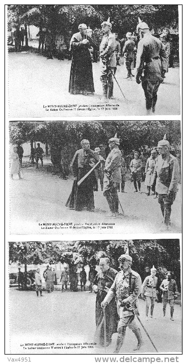 9  LIVRET LE KAISER AU MONT NOTRE DAME   17 JUIN 1918  **** PAS COMPLET 17 CARTES **** - Autres & Non Classés