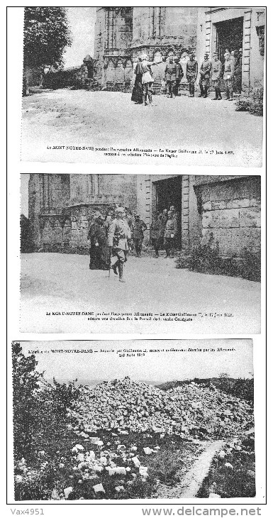 9  LIVRET LE KAISER AU MONT NOTRE DAME   17 JUIN 1918  **** PAS COMPLET 17 CARTES **** - Autres & Non Classés