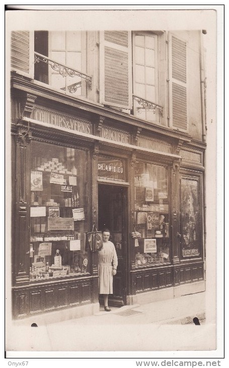 Carte Postale Photo Magasin Commerce Droguerie CH. AMIDIEU à LUNEVILLE Ou CHAUMONT à Confirmer-à Situer-à Localiser- - Vouziers