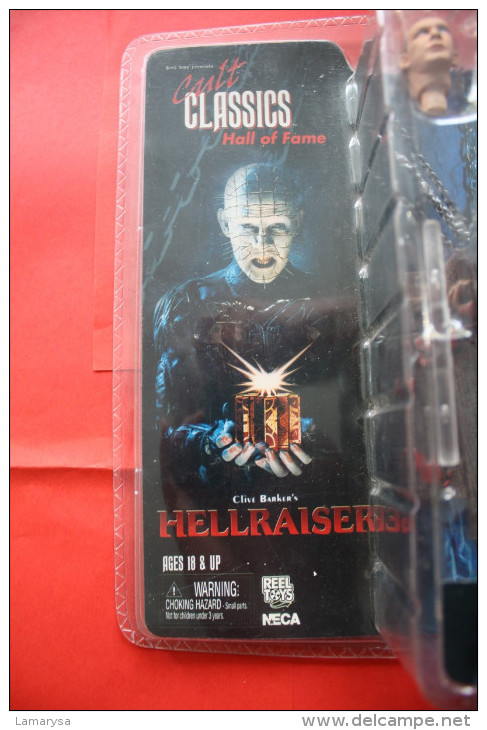 CLIVE BACKER'S HELLRAISER  PINHEAD FEATURE ALTERNATE HEAD REEL TOYS NECA Action Figure Anime COLLECTOR NEW IN EMBALLAGE - Other & Unclassified