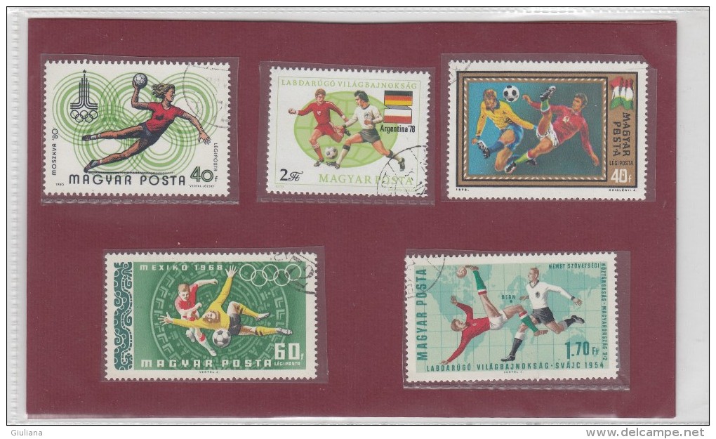 Tematica Calcio- 5 Stamps Used - Usati
