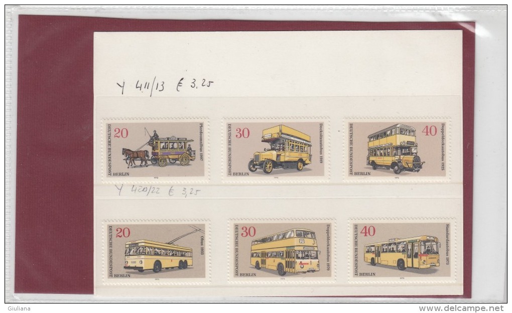 Germania Berlino -  - 6 Stamps**  Trasporti - Bus