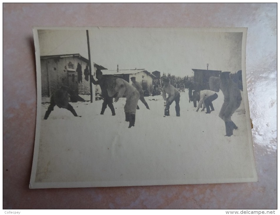 Petite Photo Camp De Prisionniers Lazarett Flenburg Weiche - 29 Decembre 1915 - Autres & Non Classés