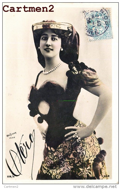 CAROLINE OTERO ARTISTE THEATRE DANSEUSE MUSIC-HALL COSTUME MODE VEDETTE ACTRICE - Theater