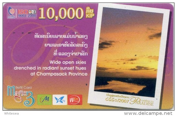 Mobilecard Laos - Landschaft,landscape - Sunrise,Sonnenaufgang  ( 3 ) - Laos