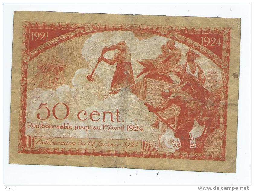 Chambre De Commerce De Saint Etienne  50 Centimes  Mauvais état - Cámara De Comercio