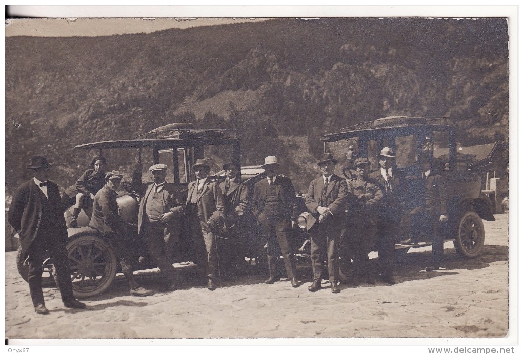 Carte Postale Photo Halte-Ballade Au LAC BLANC-ORBEY (Haut-Rhin) Autobus-Voiture-Automobile-TRANSPORT- RARE - - Orbey