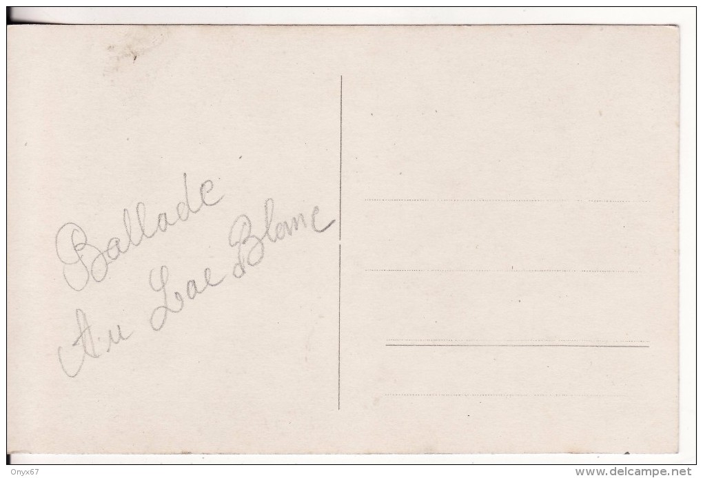 Carte Postale Photo Halte-Ballade Au LAC BLANC-ORBEY (Haut-Rhin) Autobus-Voiture-Automobile-TRANSPORT- RARE - - Orbey