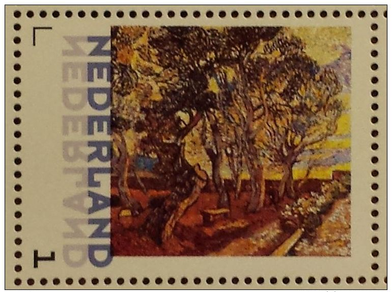 Persoonlijke Postzegel B13 Gegomd Mobiele OKI531 Printer Postaumaat 2013 NIEUW!! Vincent Van Gogh Madhouse Garden - Personnalized Stamps