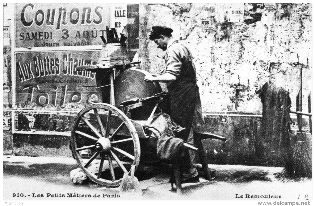 CPA Les Petits Métiers Parisiens Le Remouleur - Petits Métiers à Paris