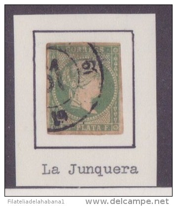 1857-93 CUBA SPAIN ESPAÑA 1857. Ed.7.1 R. MARCA CARRETA DE LA JUNQUERA - Neufs