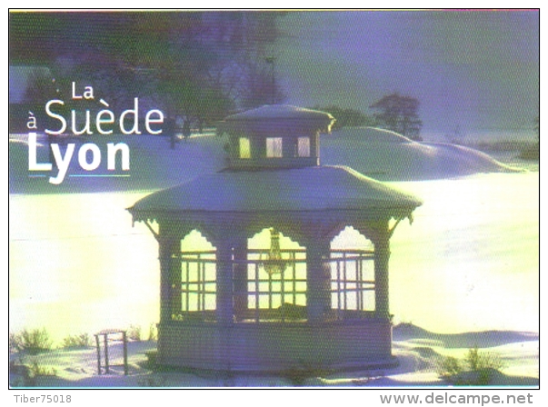 Carte Postale édition "Carte à Pub" - La Suède à Lyon (kiosque Sous La Neige) - Reclame