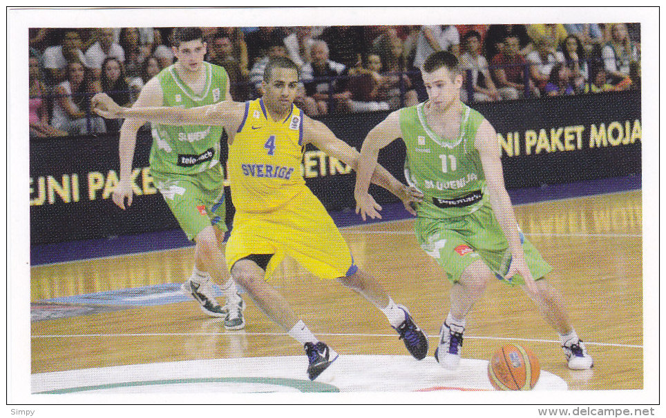 Slovenia Basketball Cards  Stickers - Nr. 203  Slovenia : Sweden - Altri & Non Classificati