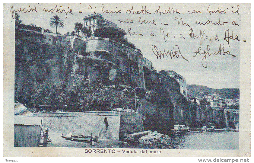 Italy 1920 Sorrento Veduta Del Mare Used Postcard - World