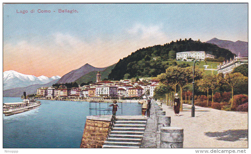 Italy Early Unused Postcard Lago Di Como Bellagio - World