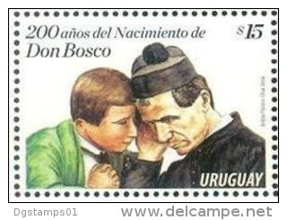 URUGUAY 2015 ** Bicentenario Del Nacimiento De Don Bosco. Salesianos. See Desc. - Christianity