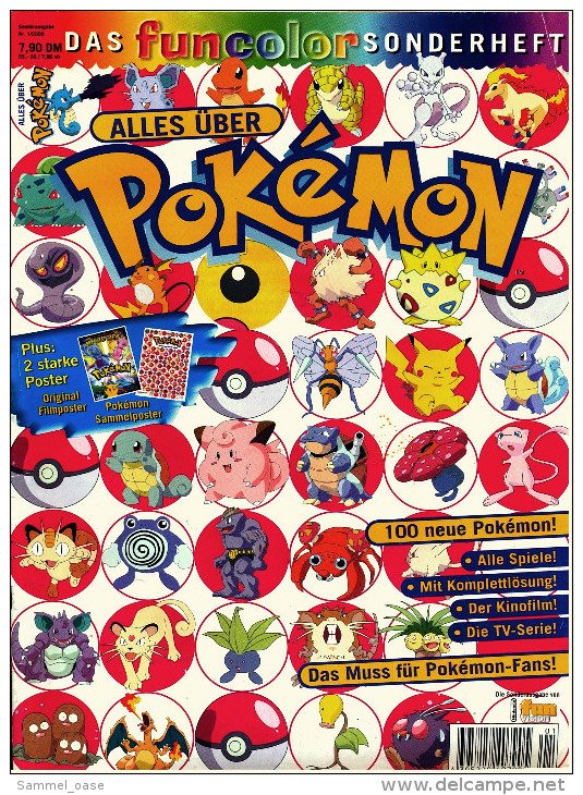 Zeitschrift "Alles über Pokemon"  Das Funcolor Sonderheft  -  Von Ca. 2000 - Enfants & Adolescents