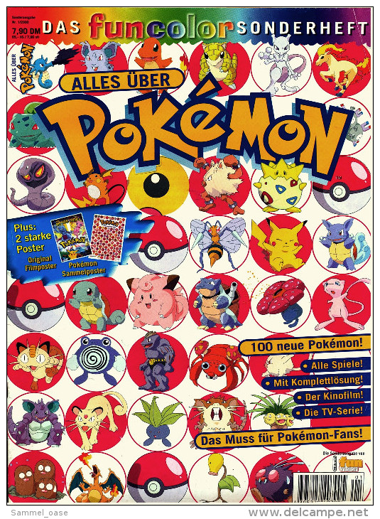 Zeitschrift "Alles über Pokemon"  Das Funcolor Sonderheft  -  Von Ca. 2000 - Kinder- & Jugendzeitschriften