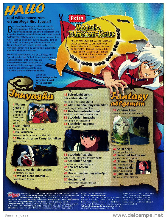 Zeitschrift "Mega Hiro Spezial"  Inuyasha Und Andere Fantasy-Animes  -  Von 2005 - Enfants & Adolescents