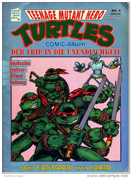 Comics  Teenage Mutant Hero Turtles Nr. 5  - Comic Album 1986  -  Condor Verlag - Altri & Non Classificati