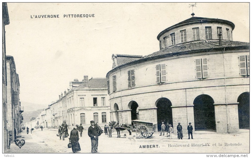 L'auvergne Pittoresque - Ambert - Boulevard Henri IV Et La Rotonde - Ambert