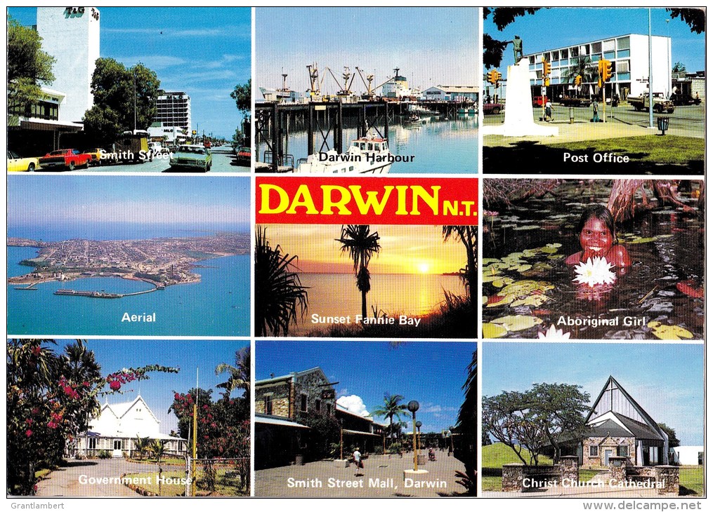 Darwin, Northern Territory Multiview - Nucolorcue NCV 2796 Postally Unused - Darwin
