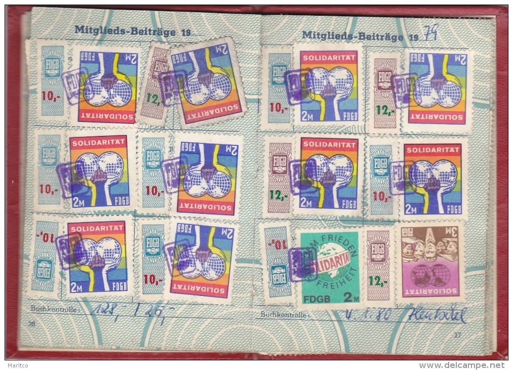 DDR Booklet FDGB issued 1970