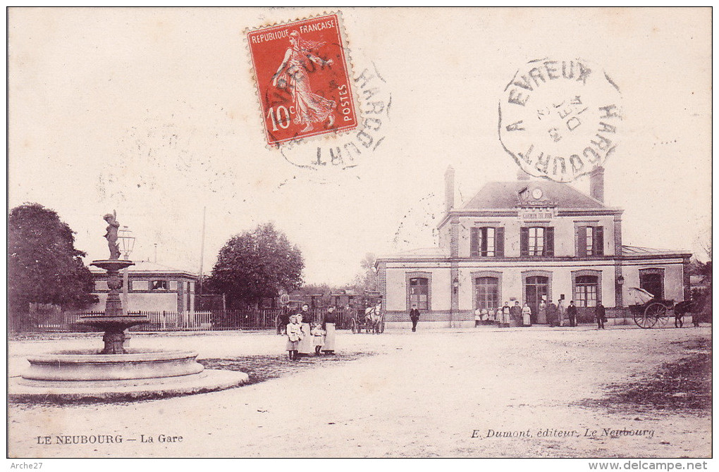 CPA - 27 - LE NEUBOURG - La Gare - Le Neubourg