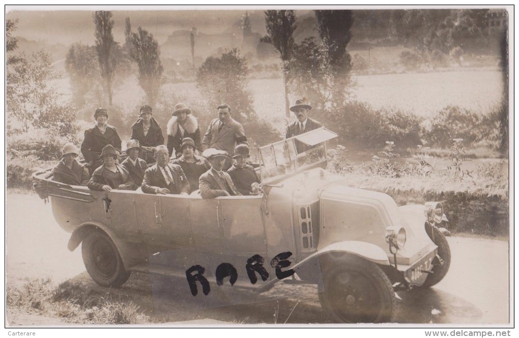 CARTE PHOTO,65,HAUTES PYRENEES,LOURDES,1928,AUTOCAR,AUTOBUS PANHARD,BUS,AUTOCARS,TRANSPORT - Buses & Coaches