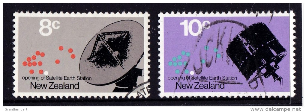 New Zealand 1971 Satellite Earth Station Set Of 2 Used - - Used Stamps