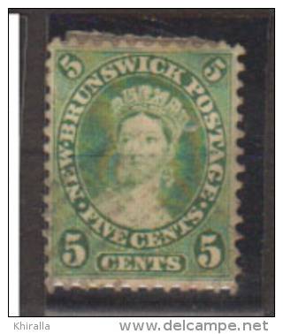 NOUVEAU BRUNSWICK  1860     N°   6        COTE    20 € 00            ( Y 463 ) - Gebraucht