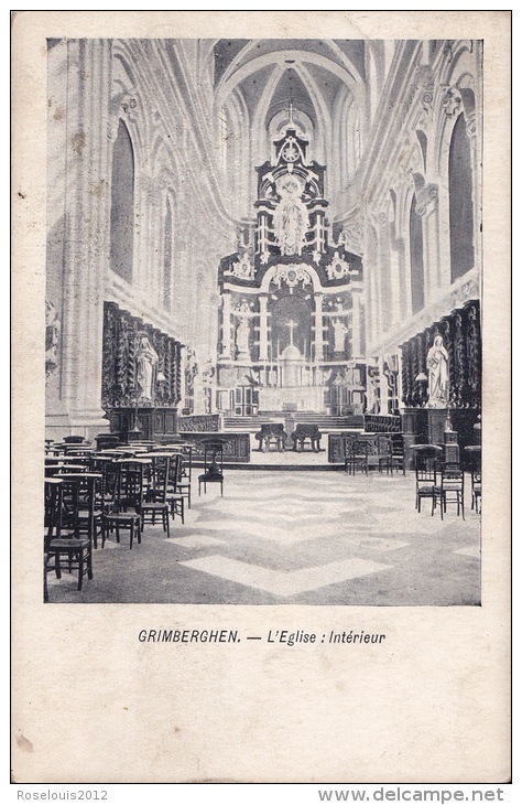 GRIMBERGEN : Intérieur De L'église - Grimbergen