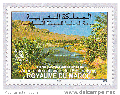Morocco 2002 Wadi Draa Landscape River Valley MNH ** - Maroc (1956-...)