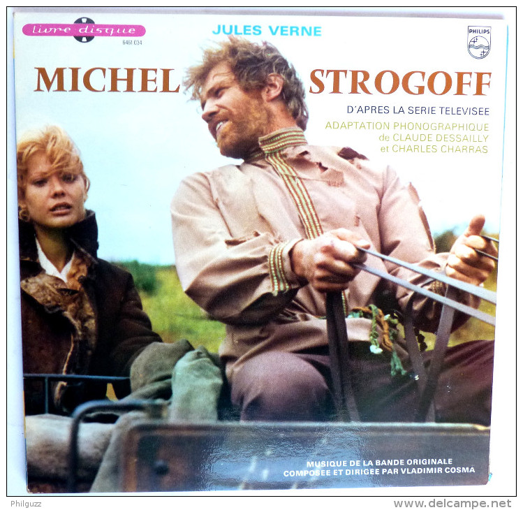 Disque Vinyle 33T 25 Cm Michel STROGOFF Jules Verne (2) - VLADIMIR COSMA PHILIPS 6461034 1975 - Records