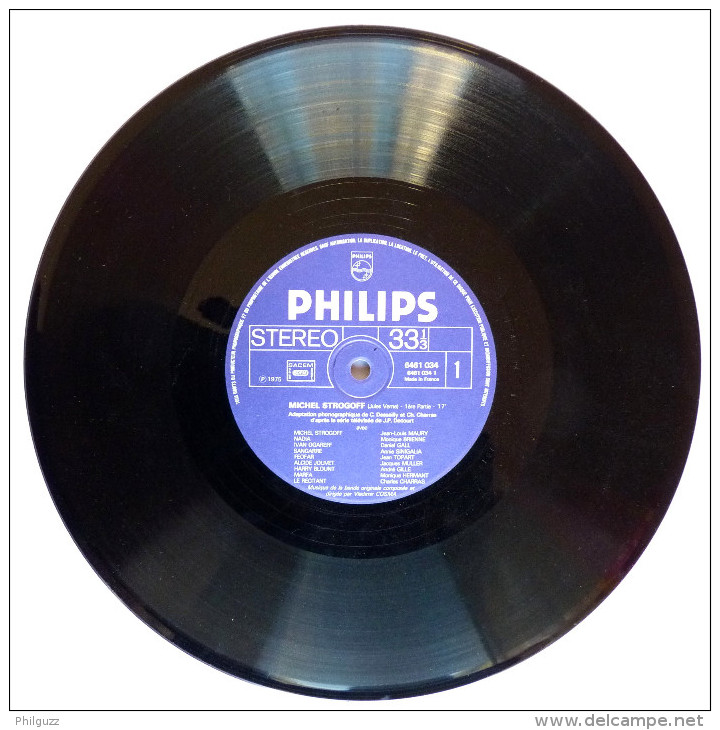 Disque Vinyle 33T 25 Cm Michel STROGOFF Jules Verne (2) - VLADIMIR COSMA PHILIPS 6461034 1975 - Platen & CD