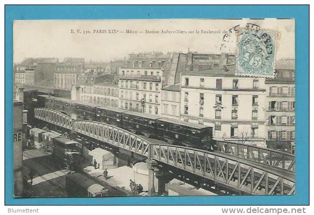 CPA 330 - Métro Station Aubervilliers Sur Le Boulevard De La Villette PARIS XIXème - Metro, Stations