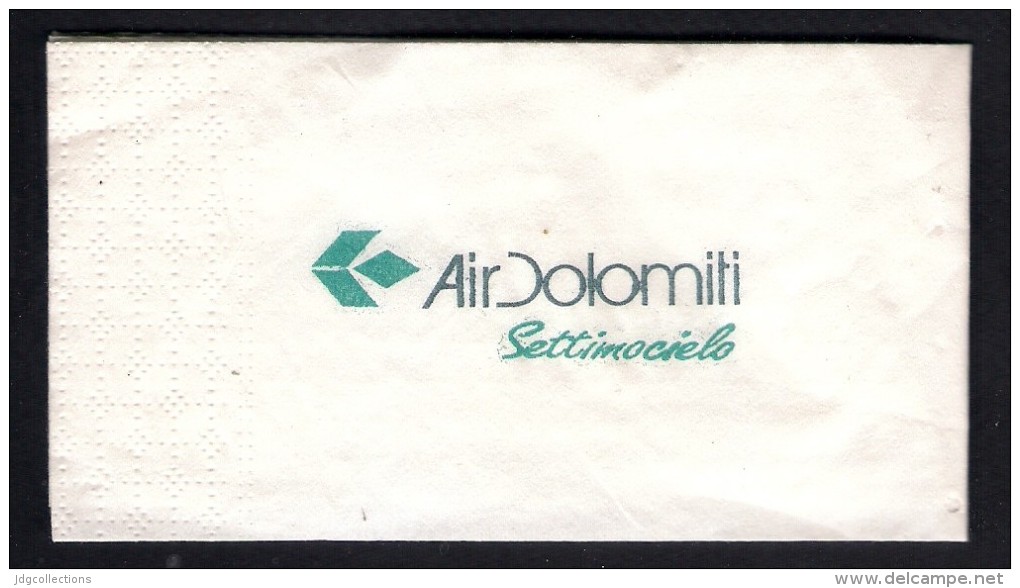 # AIR DOLOMITI Lufthansa Serviette Towel Giveaway Advert Cadeaux Geschenke Luftfahrt Airlines Aviation Aereo Avion - Reclamegeschenk