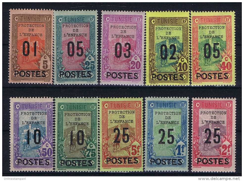 TUNESIE:  Yv Nr 110 - 119 MH/* Avec  Charnière - Unused Stamps