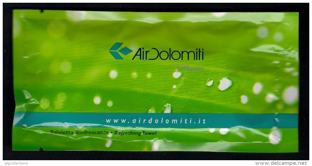 # AIR DOLOMITI Lufthansa Refreshing Towel Serviette Giveaway Advert Cadeaux Luftfahrt Airlines Aviation Aereo Avion - Geschenke