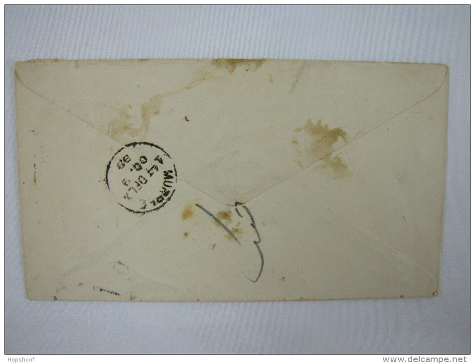 Franked Cover India Indien Half Anna Nowlucka Murplex 1899 - Andere & Zonder Classificatie