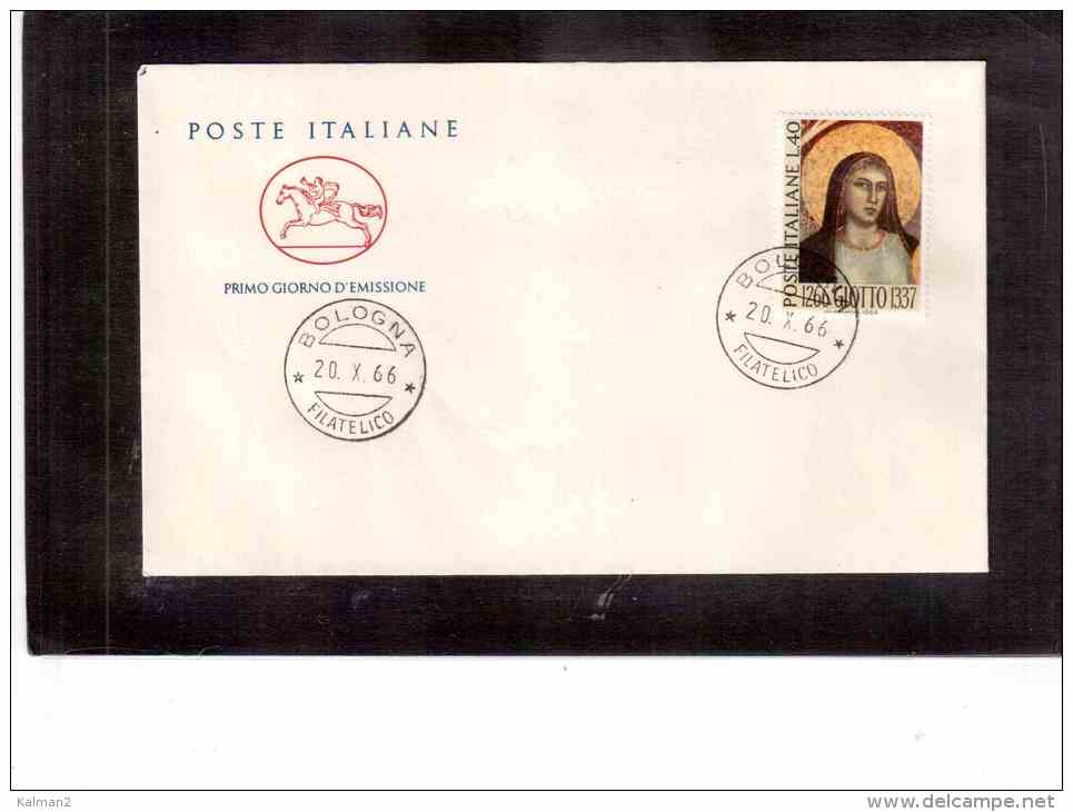 FDC804      -     BOLOGNA   20.10.1966     /      GIOTTO - FDC