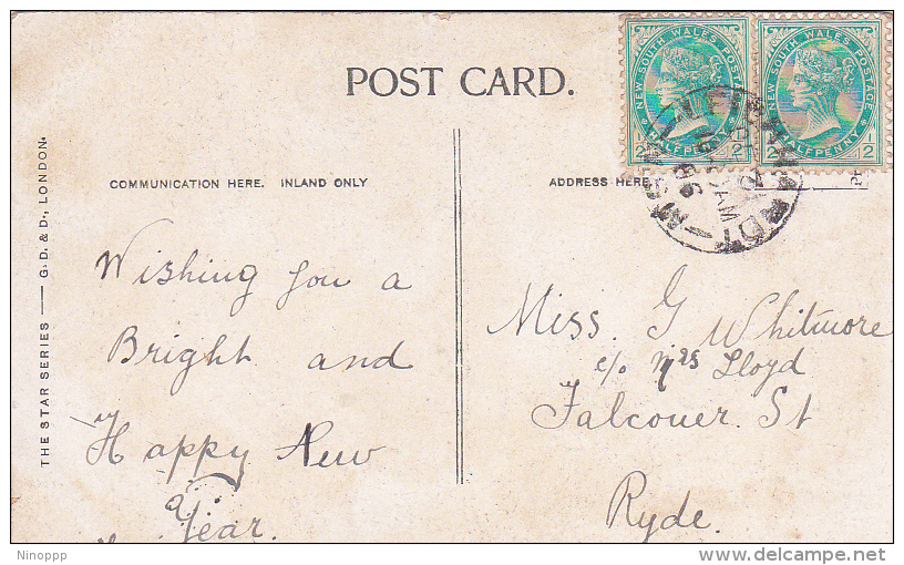 Australia New South Wales 1906 Used Postcard, Miss Nina Boucicault - World