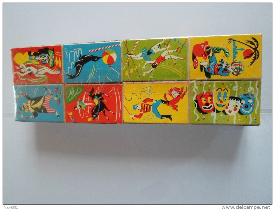 LOT DE 16 PETITES BOITES D ALLUMETTES  THEME LE CIRQUE  SOUS EMBALLAGE D ORIGINE - Matchboxes